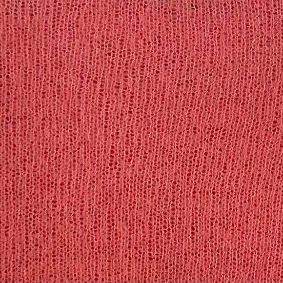 Joie Coral/Pink Wool Blend Long Sleeve Crew Neck Sweater with Button/Cuff S - Picture 5 of 12